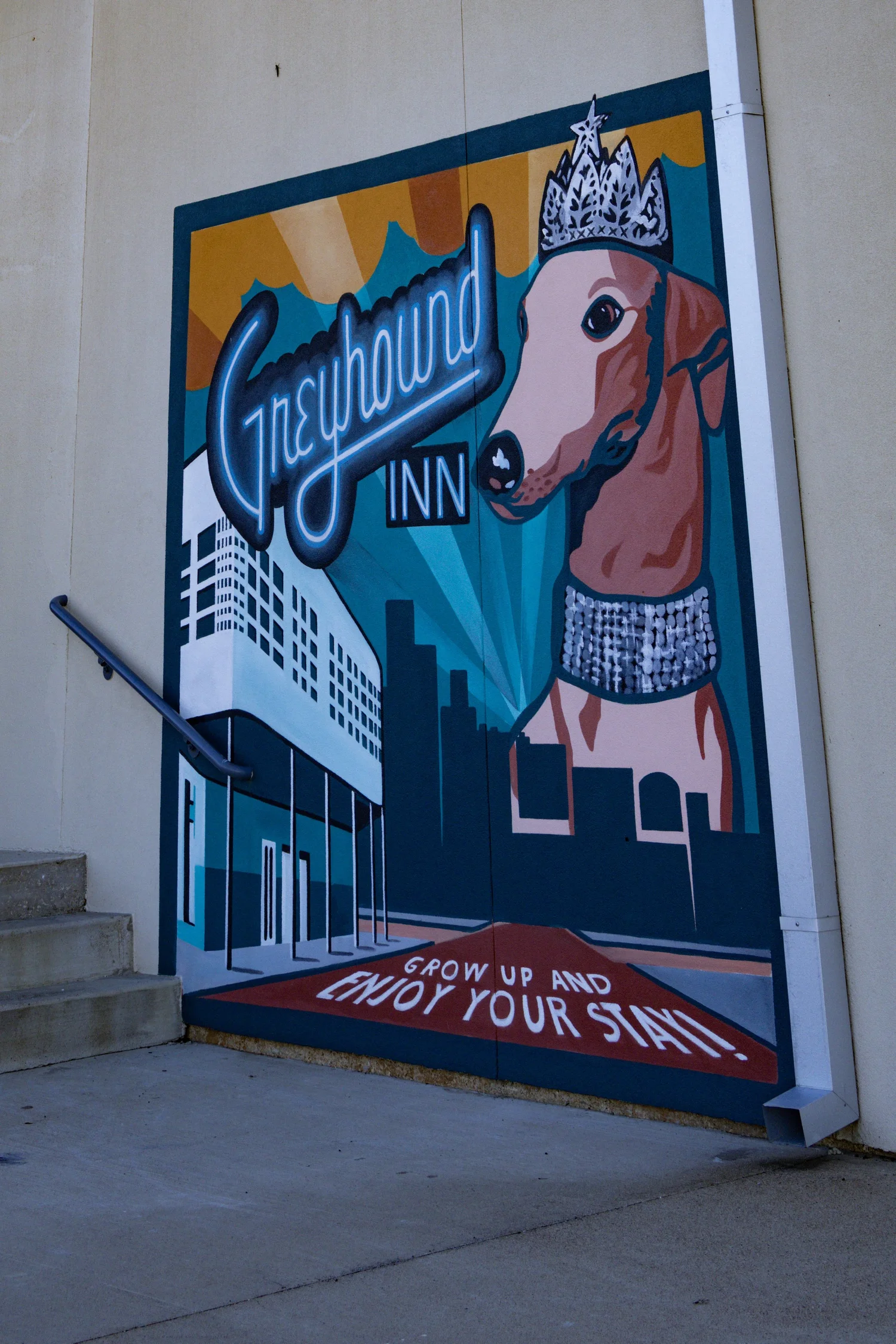 A room at Greyhound Inn